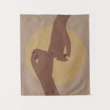 Pinky lovar i boho stil, african american art.