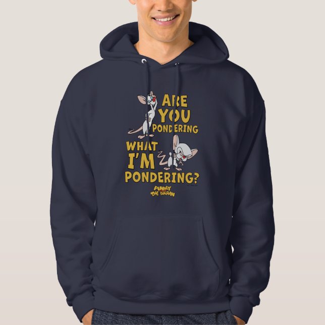 Pinky och hjärnan | Är du påvens? Hoodie (Framsida)