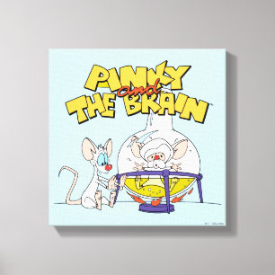 Pinky och hjärnan Laboratorievetenskap Canvastryck