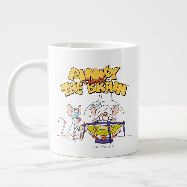 Pinky och hjärnan | Laboratorievetenskap Jumbo Mugg (Vänster)
