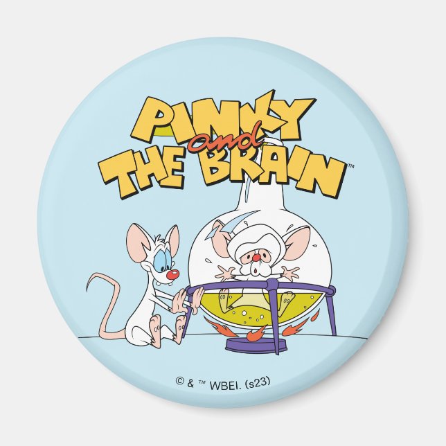 Pinky och hjärnan | Laboratorievetenskap Magnet (Framsidan)