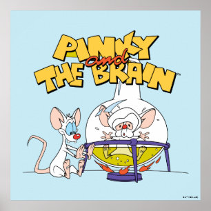Pinky och hjärnan Laboratorievetenskap Poster