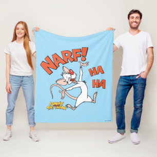 Pinky och hjärnan Pinky "Narf!" Fleecefilt