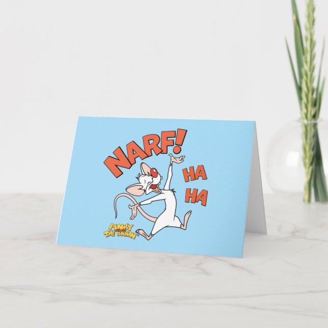 Pinky och hjärnan | Pinky "Narf!" Kort (Framsida)