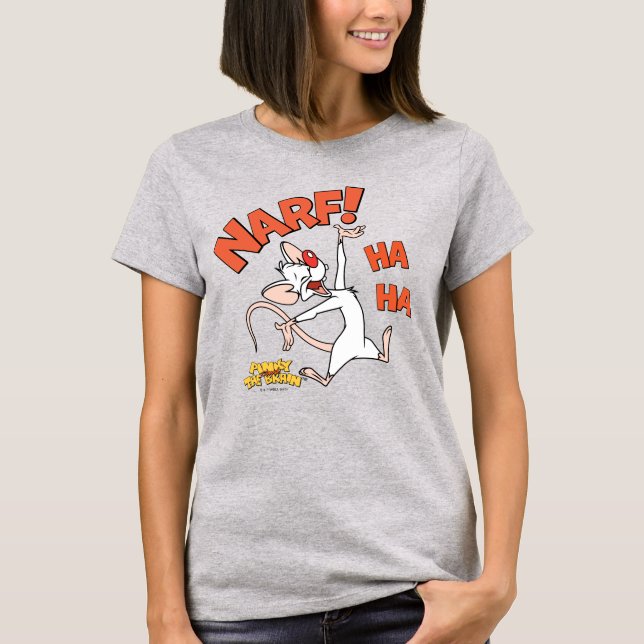 Pinky och hjärnan | Pinky "Narf!" T Shirt (Framsida)