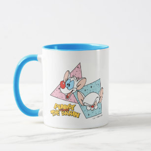 Pinky och hjärnan Retroteckengrafik Mugg
