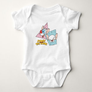 Pinky och hjärnan Retroteckengrafik T Shirt