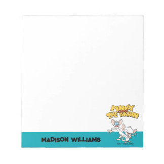 Pinky och hjärnan | Visa Logotyp Anteckningsblock