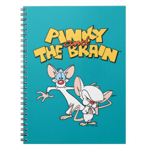 Pinky och hjärnan Visa Logotyp Anteckningsbok