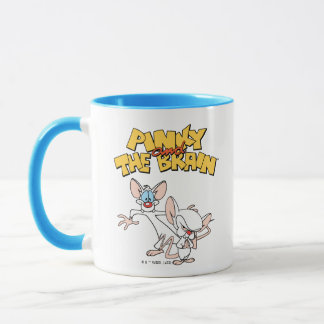 Pinky och hjärnan | Visa Logotyp Mugg