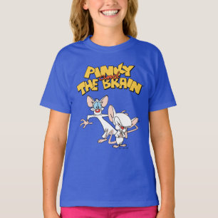 Pinky och hjärnan Visa Logotyp T Shirt