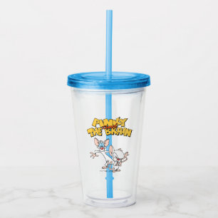 Pinky och hjärnan Visa Logotyp Take Away Mugg