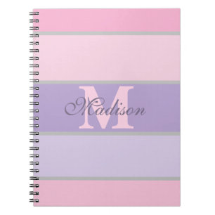 Pinky och lila pastel iPhone/iPad-fall Anteckningsbok