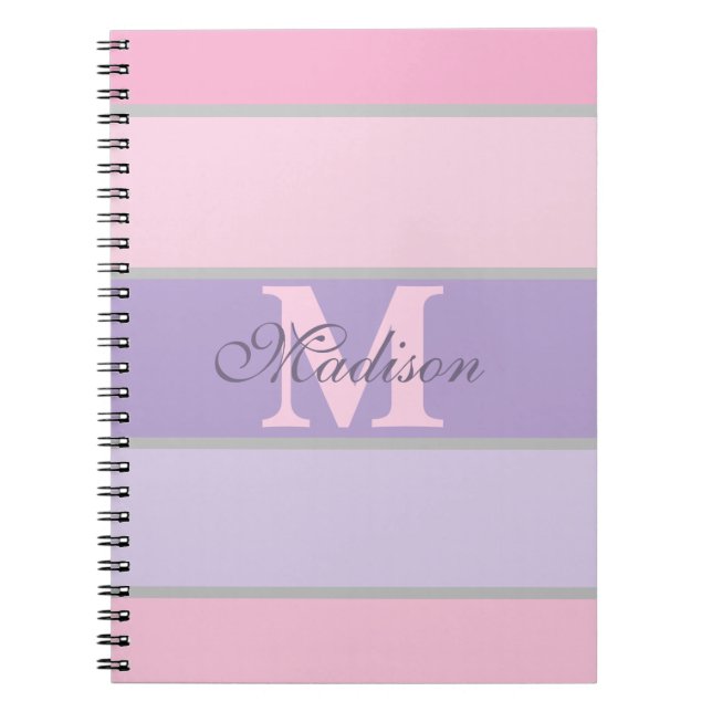 Pinky och lila pastel iPhone/iPad-fall Anteckningsbok (Framsidan)