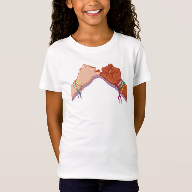 Pinky Promise Best Friend T Shirt (Framsida)