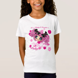 Pinky Promise BFF-presentationer med Kawaii PinkyP T-shirt