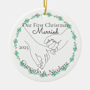 Pinky Promise Första jul Gift Julgransprydnad Keramik