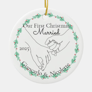 Pinky Promise Första jul Gift Julgransprydnad Keramik
