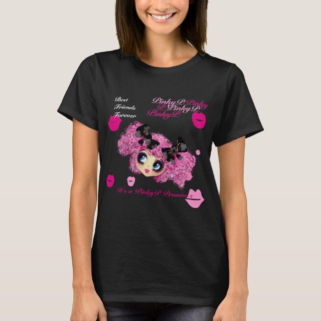 Pinky Promise-gåvor till BFF med PinkyP Kawaii Tee (Framsida)