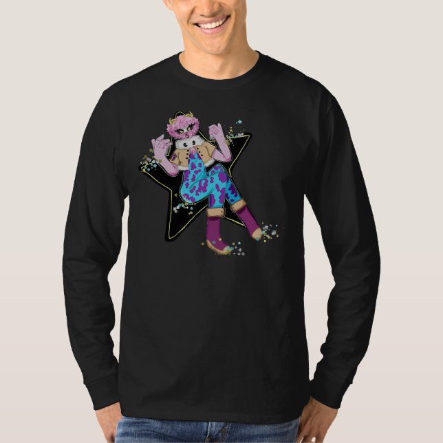 Pinky Pudel T- T Shirt (Framsida)