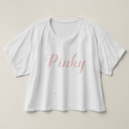 Pinky Rosa och vit T Shirt
