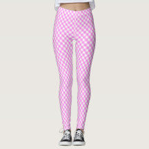 Pinky Rosa White Gingham Leggings