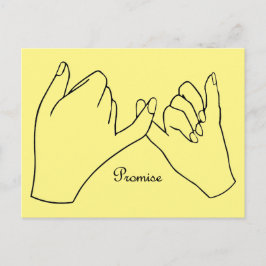 Pinky Swear Promise Inbjudan Vykort