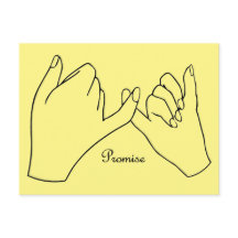 Pinky Swear Promise Postcard