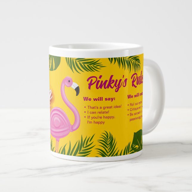 Pinky Validation Vacation Jumbo Mugg (Framsida höger)
