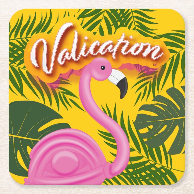 Pinky Validation Vacation Underlägg Papper Kvadrat (Framsidan)