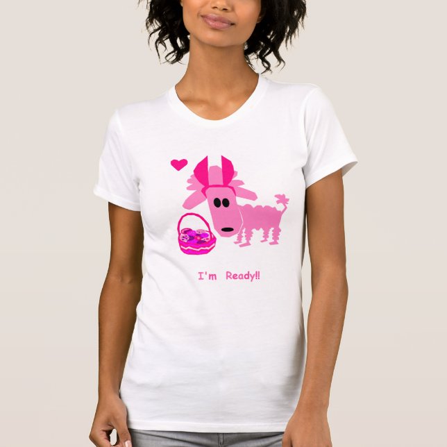 PinkyPoodle påskT-tröja T Shirt (Framsida)