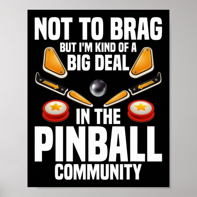 Pinll Maskinspel Stort Affär Spelentusiast Pinll Poster (Framsidan)