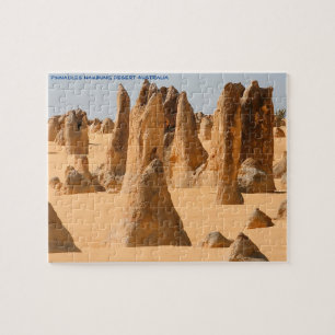 Pinnacels Nambung öknen Australien Pussel