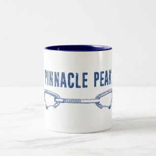 Pinnacle Peak Arizona Klippklättring Säkringslina Två-Tonad Mugg