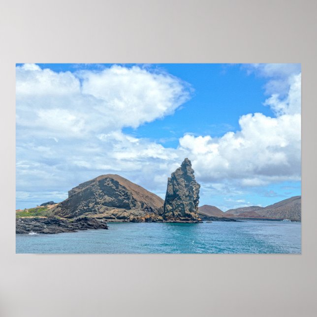 Pinnacle Rock, Bartolomé-ön, Galápagosöarna Poster (Framsidan)