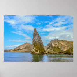 Pinnacle Rock, Bartolomé-ön, Galápagosöarna Poster