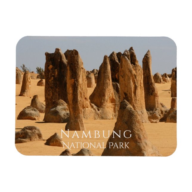 Pinnacles Desert, Nambung nationalpark Magnet (Horisontell)