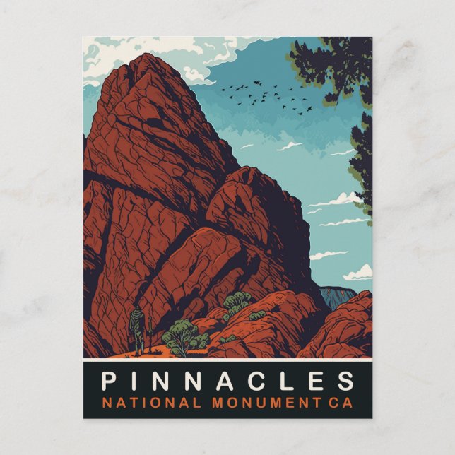 Pinnacles National Monument, CA, Resa Vykort (Framsida)