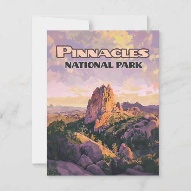 Pinnacles National Park Buttes California Card (Framsida)