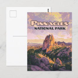 Pinnacles National Park Buttes California Vykort