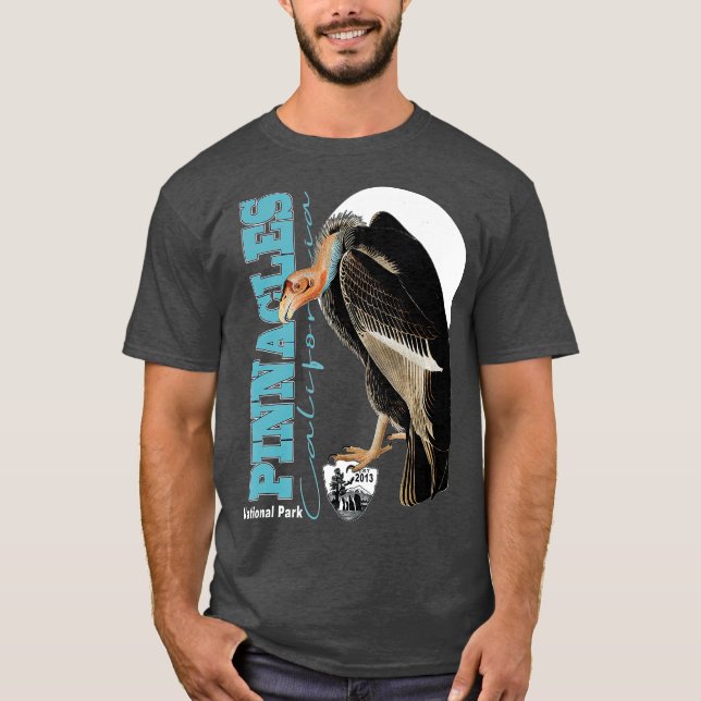 Pinnacles National Park California Condors est T Shirt (Framsida)