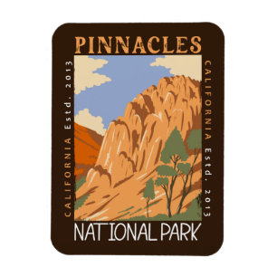 Pinnacles National Park California Distress Magnet