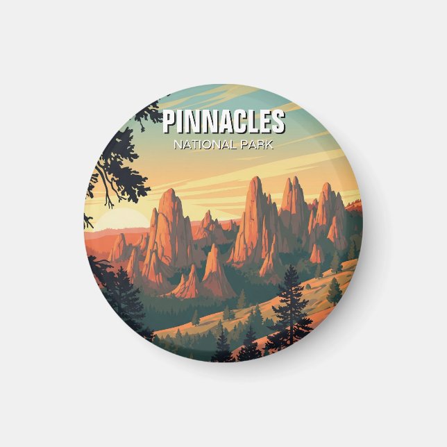 Pinnacles National Park California Travel Magnet (Framsidan)