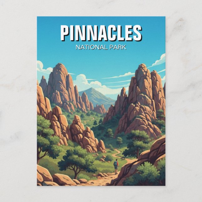 Pinnacles National Park California Travel Vykort (Framsida)