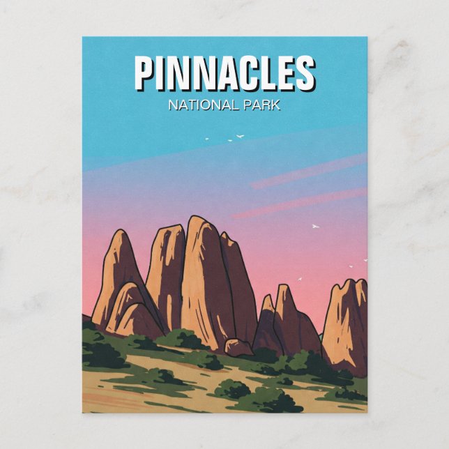Pinnacles National Park California Travel Vykort (Framsida)