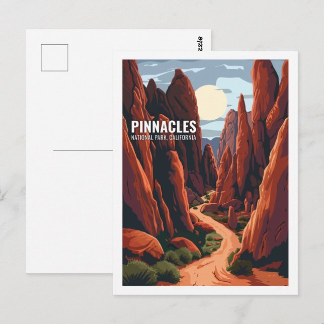 Pinnacles National Park California USA Vykort (Fram/baksida)
