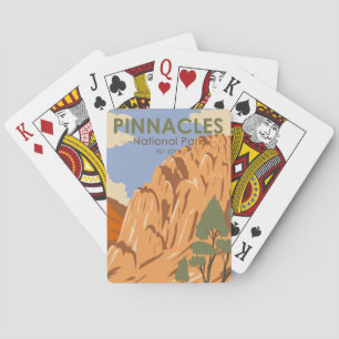 Pinnacles National Park California Vintage Casinokort