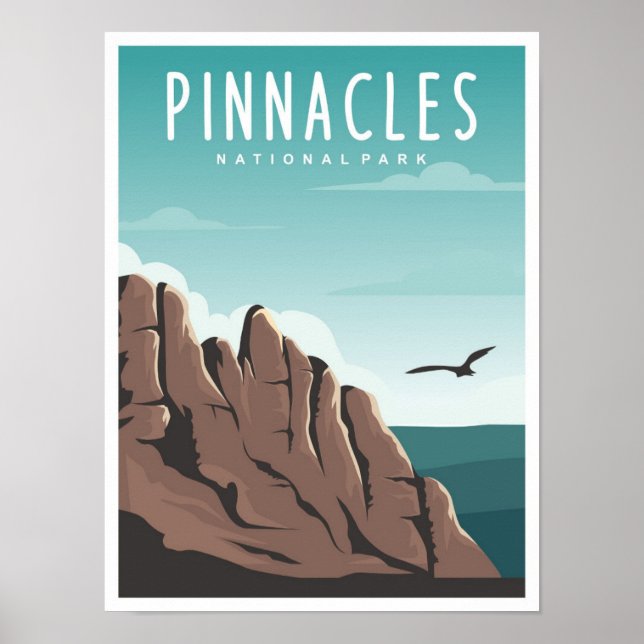 Pinnacles National Park Kalifornien Resa Poster (Framsidan)