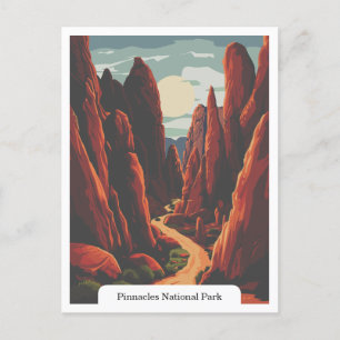 Pinnacles National Park, Kalifornien, USA Vykort