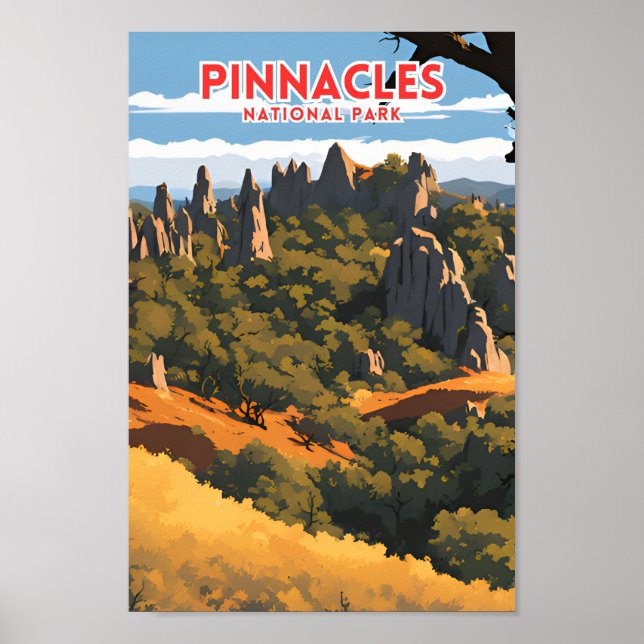 Pinnacles National Park Traveler Poster (Framsidan)